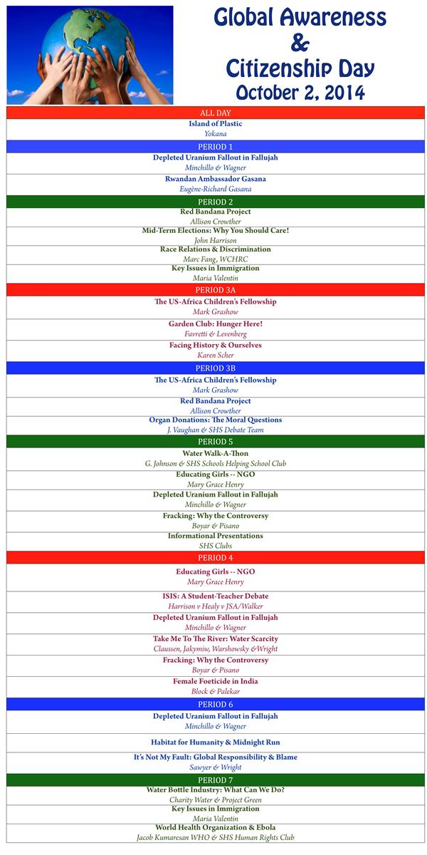 global citizenship schedule 
