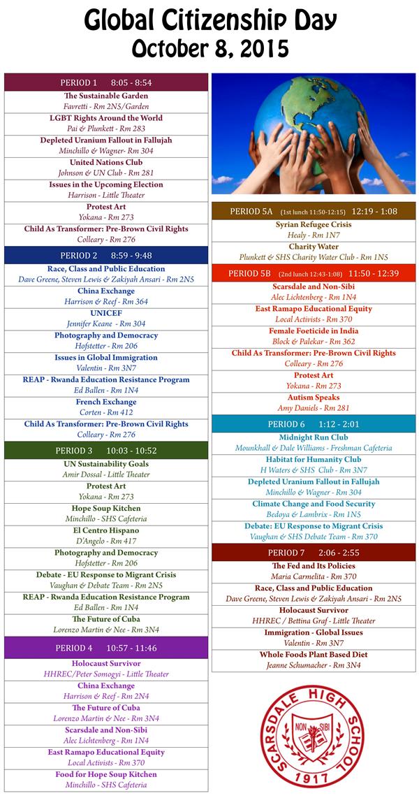 global citizenship day schedule 