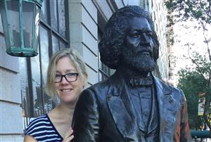Ms. Collins and Frederick Douglass 