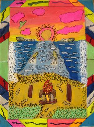 Amate Bark Painting 